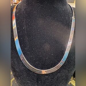 Technibond Vintage Reversible Herringbone Necklace